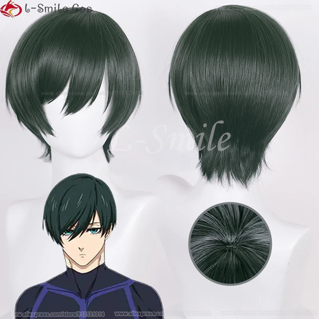  Anime BLUE LOCK Cosplay wig Meguru Bachira Hyouma Chigiri Cos  Wigs Black Red Heat Resistant Synthetic Hair For Man Women Halloween Party  with Free Cap (Hyouma Chigiri) : Clothing, Shoes 