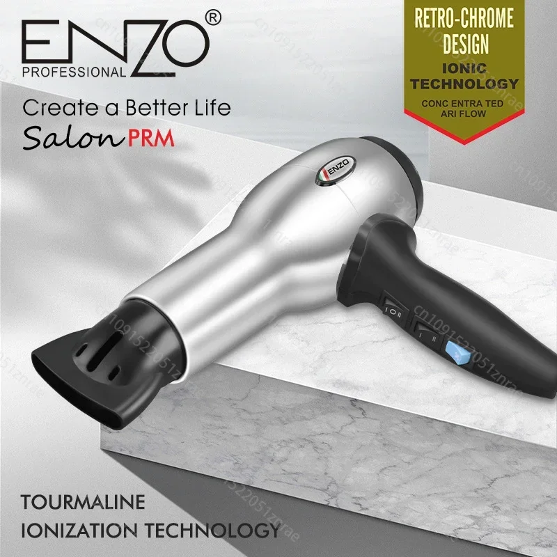 ENZO Professional High Speed Hair Dryer Powerful Strong Wind Blow Dryer Hair Care Hair Styler Negative Ions Barber 3