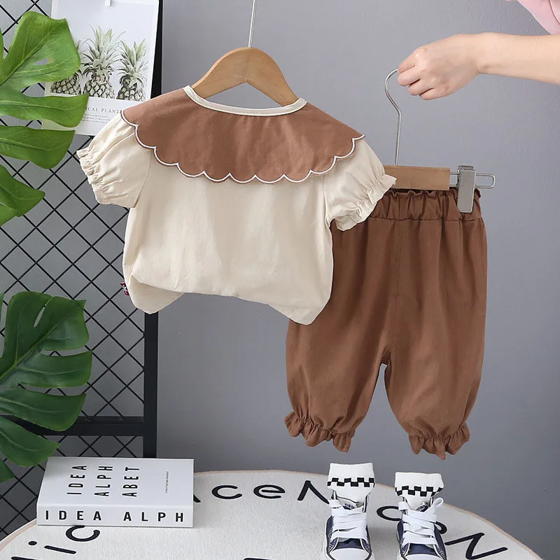 Cute Girls Summer Clothes Set Thin Style