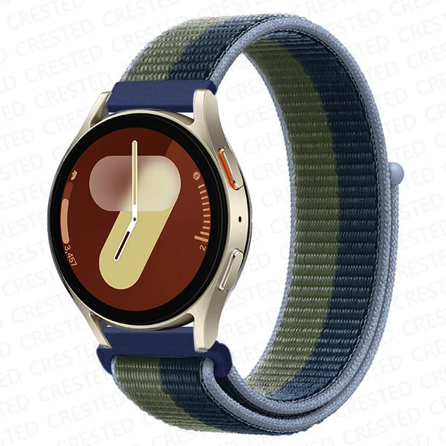 Versatile Nylon Loop Bracelet for Smartwatches - 22mm/20mm Band