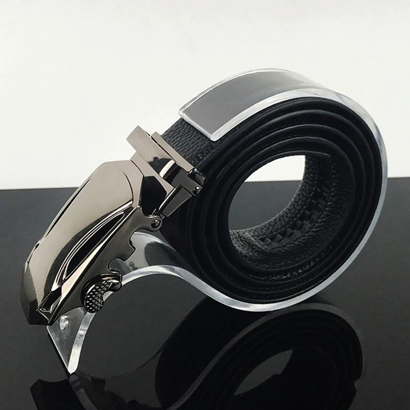 Fashion Boutiques display props Belt display racks Acrylic girdle Display Stand holder desktop Leather belt/waistband stand 2