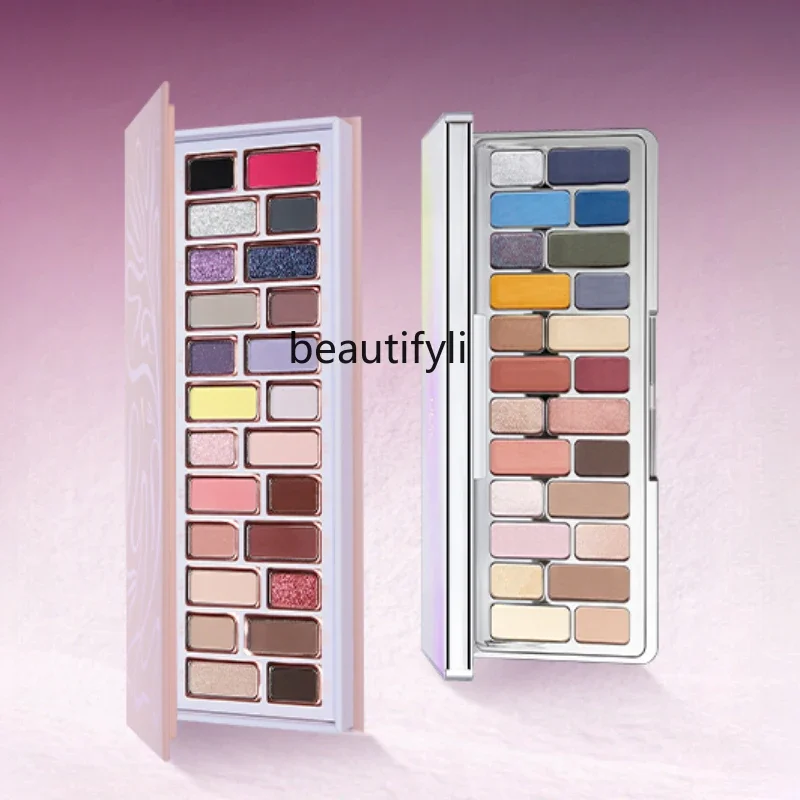 

24 Colors Eye Shadow Plate Spring Attack New Large Ground Color Cowherd Blue Black Smoky Multi-Color Series Genuine Goods Makeup