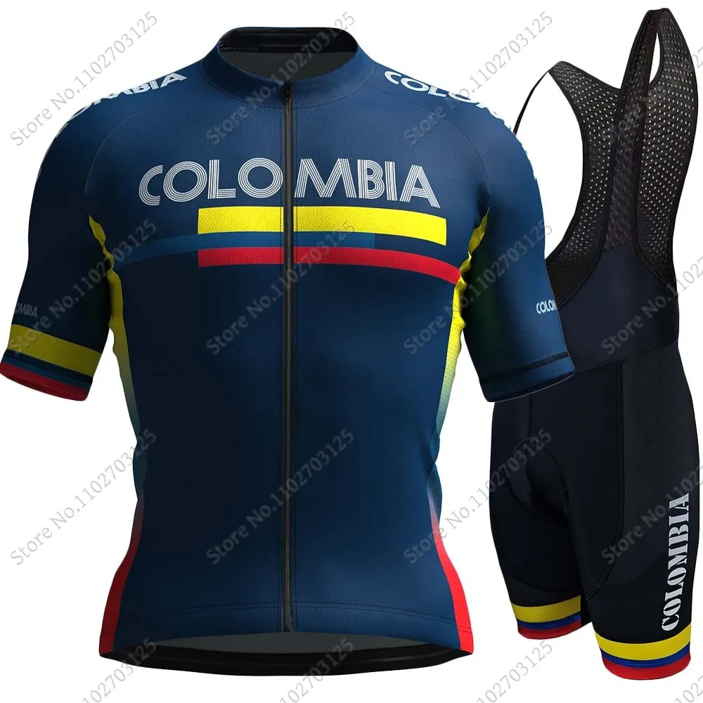 Colombia National 2024 Cycling Jersey Set Summer Bicycle Clothing Road Bike Shirts Suit Bicycle Bib Shorts MTB Ropa Maillot 5