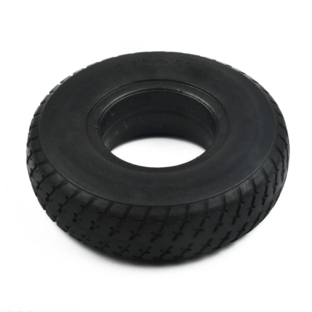 

Battery Car Solid Tire 2.80/2.50-4 Elder Mobility Scooter Non-inflable Tyre Polyurethane rubber 1pc Practical Useful