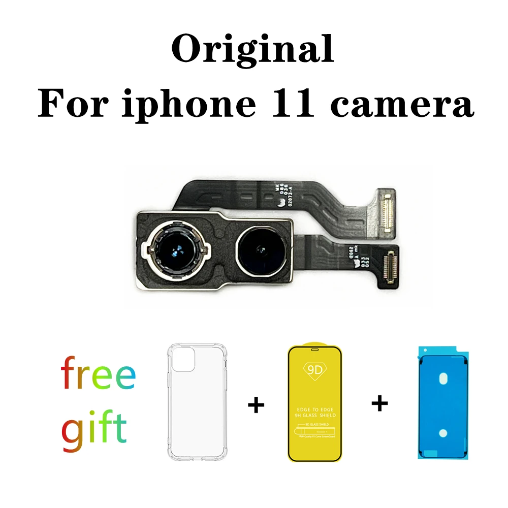 

Original back Camera For iPhone 11 Plustraseira Rear Main Big Lens Flex Cable 11 Camera