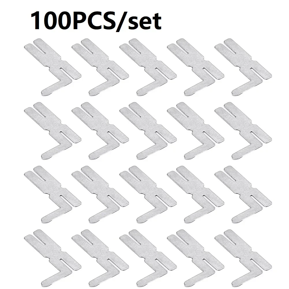 

100pcs L Shaped Nickel Shee Plated Steel Strip Tape Sheet Plate For Battery Welding Machine Spot Welder Lithium Battery