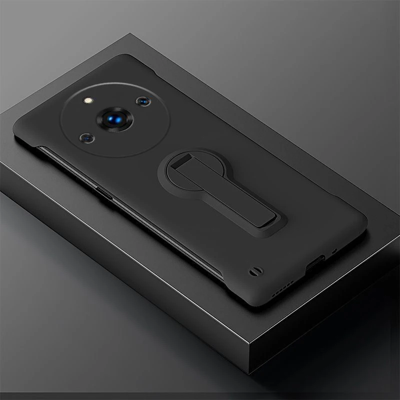 Slim Frameless Phone Case with Rotating Holder and Enhanced Protection