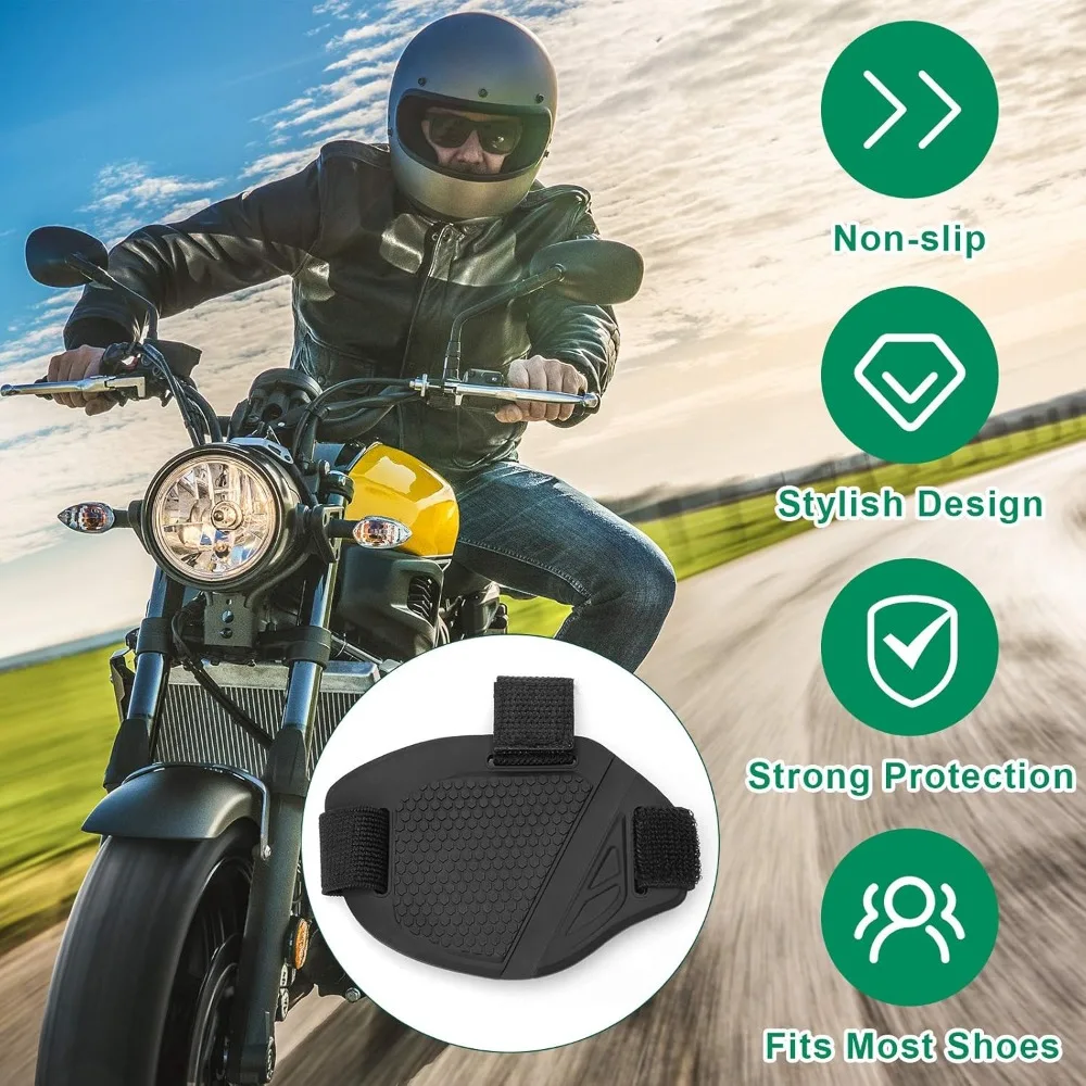 Motorcycle Shift Anti Slip Pad Rubber Boot Protective Cover Pad Shoe Cover Motorcycle Shoe Protection Adjustable Shifter