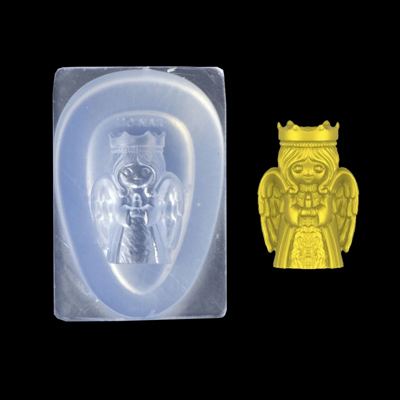 

Angel Cupid Wand Silicone Mold Art Carving Mold Suitable for Diy Art Decoration Supplies Tool