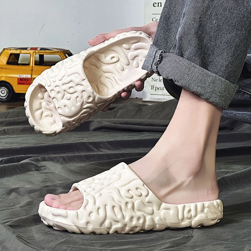 Slip Slippers for Men Non-Slip Non-Slip Summer Slippers Soft Foam Sliders With Thick Sole Slipper for Indoor Outdoor_voghion.com