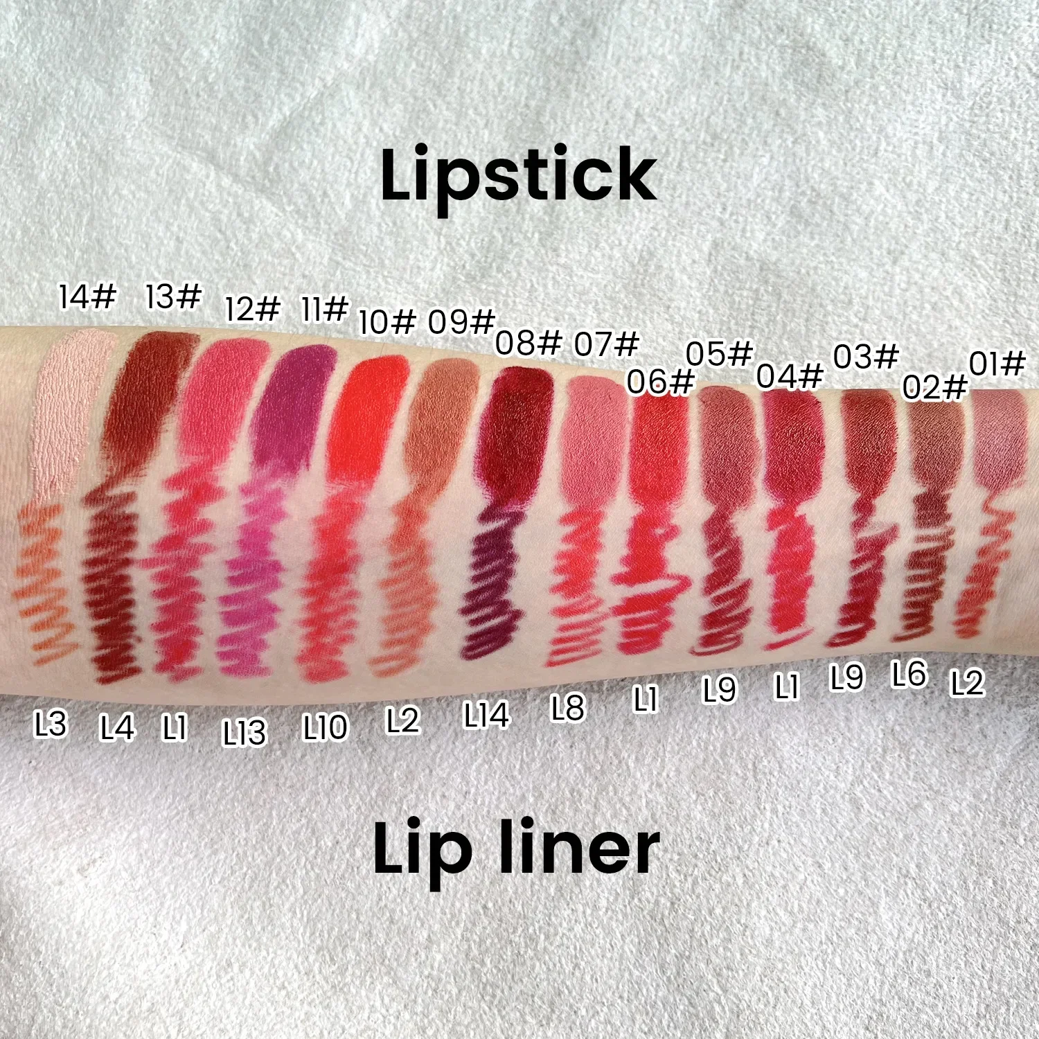 Private Label Matte Lipstick Lip Liner Set Waterproof Nude Makeup Lip Kit Wholesale 6
