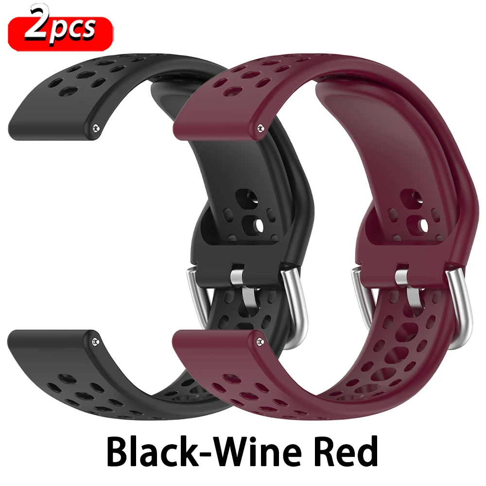 Enhanced Silicone Sport Strap - Breathable and Comfortable Watchband Accessory