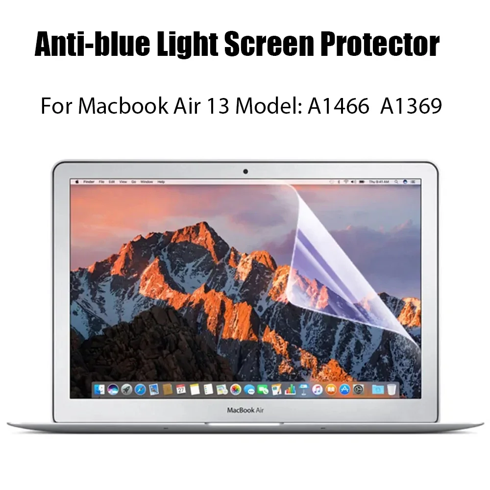 

Anti-blue Light Screen Protector for Macbook Air 13 2012 2017 Model A1466 A1369 Protective Film Anti-Glare Eye Protection Guard