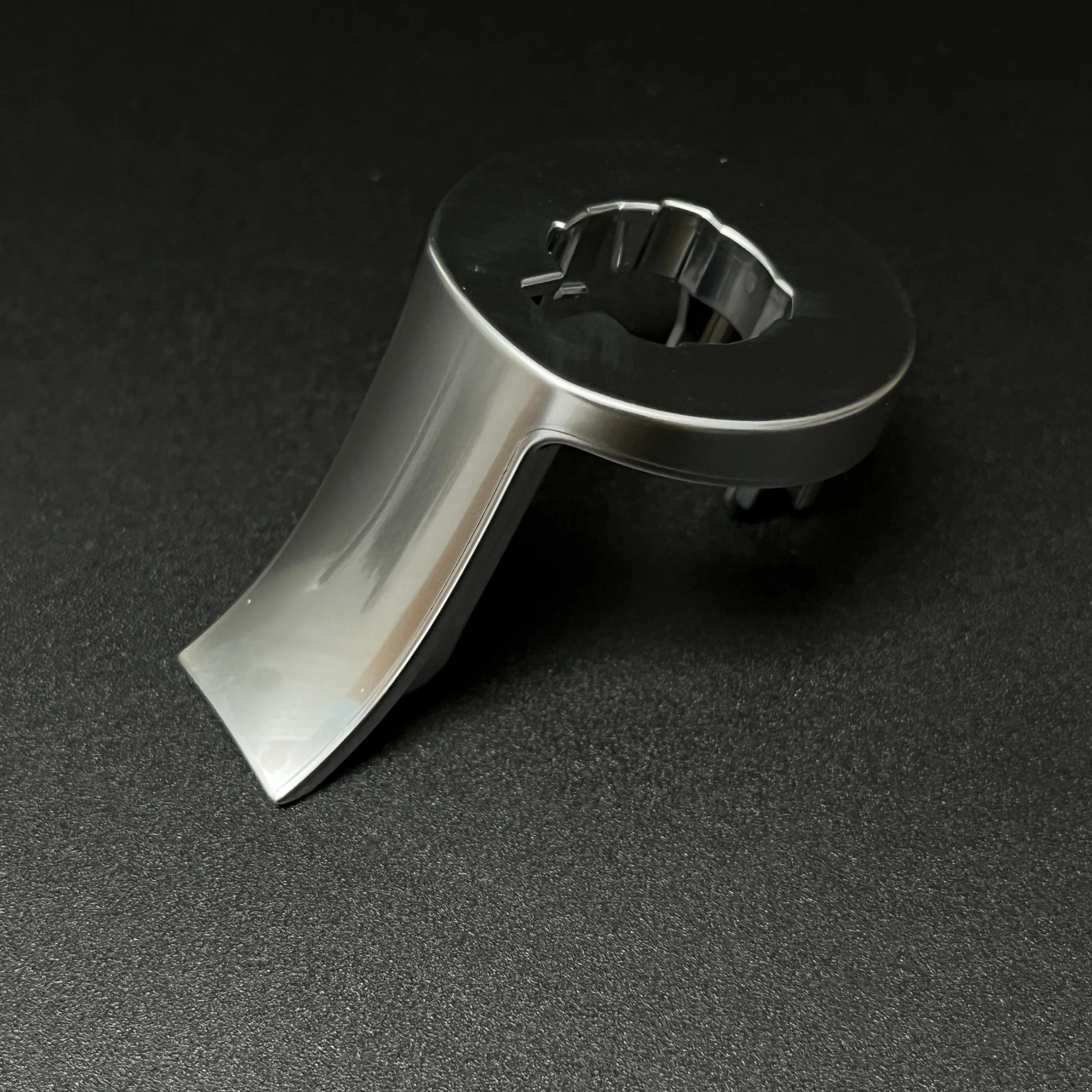 Chrome Matt Leather Shift Knob with Gear Side Cover and DSG Emblem