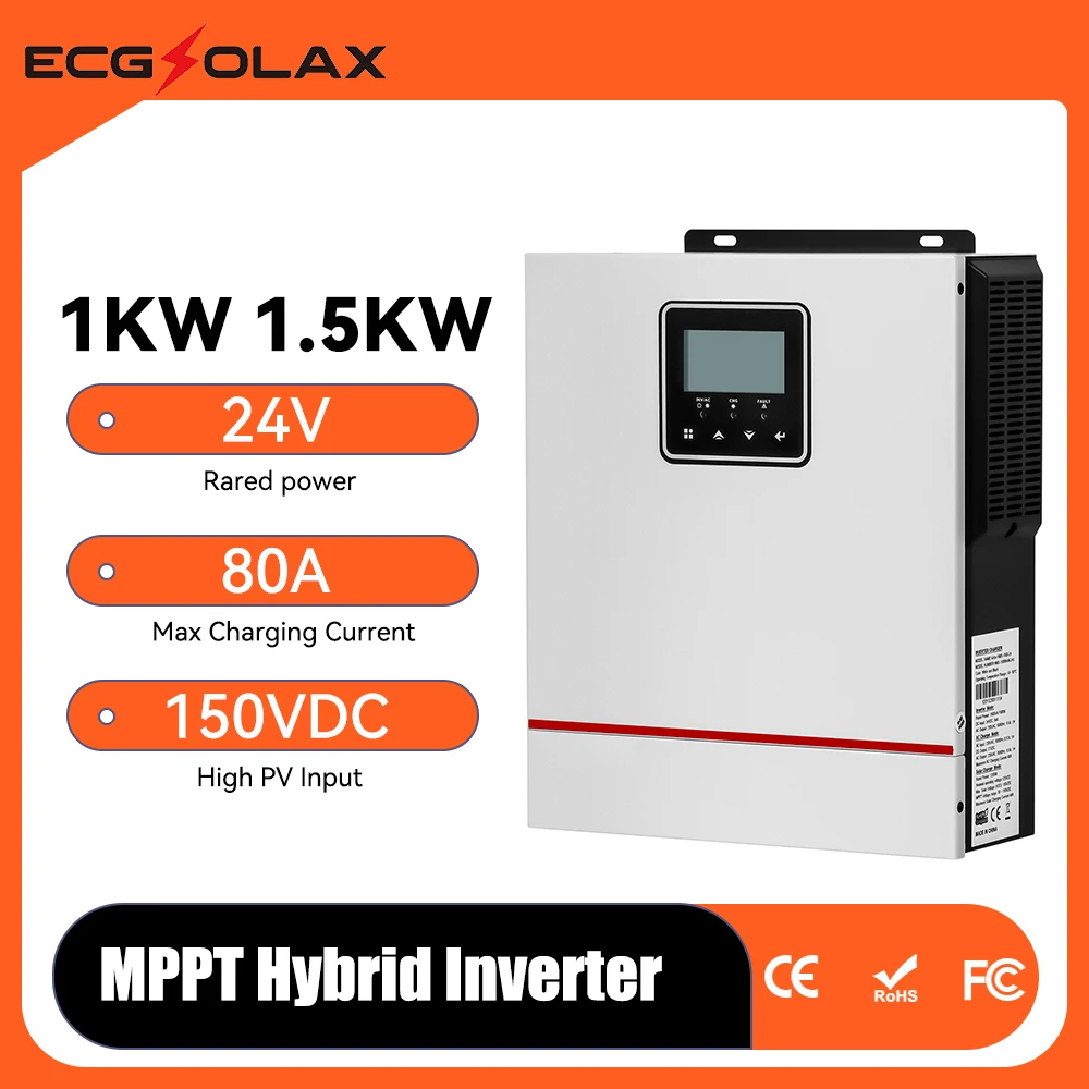 ECGSOLAX1кВтсолнечныйгибридныйинвертор12В24В220В1000ВтгибридныйсолнечныйинверторсконтроллеромзарядкиMPPT80AMaxPV150В-AliExpress13