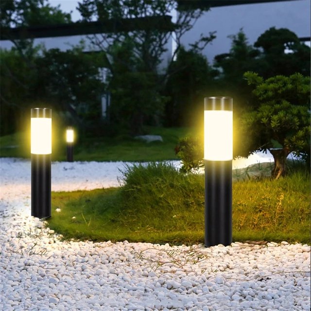 1/2/4 Pack Solar Garden Pathway Lights Outdoor LED Lighting Ground Plug Bollard Light for Patio, Gardens, Pathways,Lawn,Yard 4