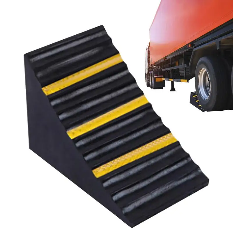 

Trailer Wheel Chocks Oil Resistant Chock Block Tire Holder Trailer Wedge Chock Block Car Stoper Travel Trailers Threshold Ramp