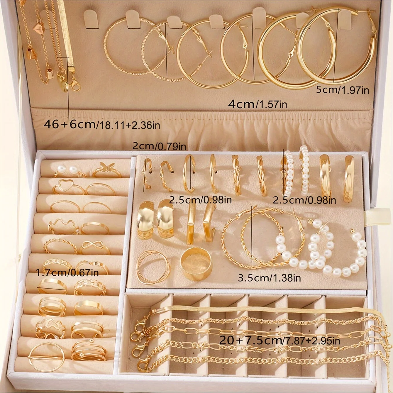 Jewelry Sets Jewelry Set 54-Piece Elegant Assortment With Earrings Necklaces Rings Bracelets Versatile 4-in-1 Collection For Daily