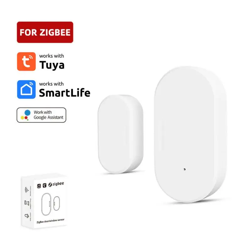 

Tuya Zigbee 3.0 Smart Door Sensor Door Open / Closed Detectors Security Protection Smart Life APP Control Via Alexa Google Home