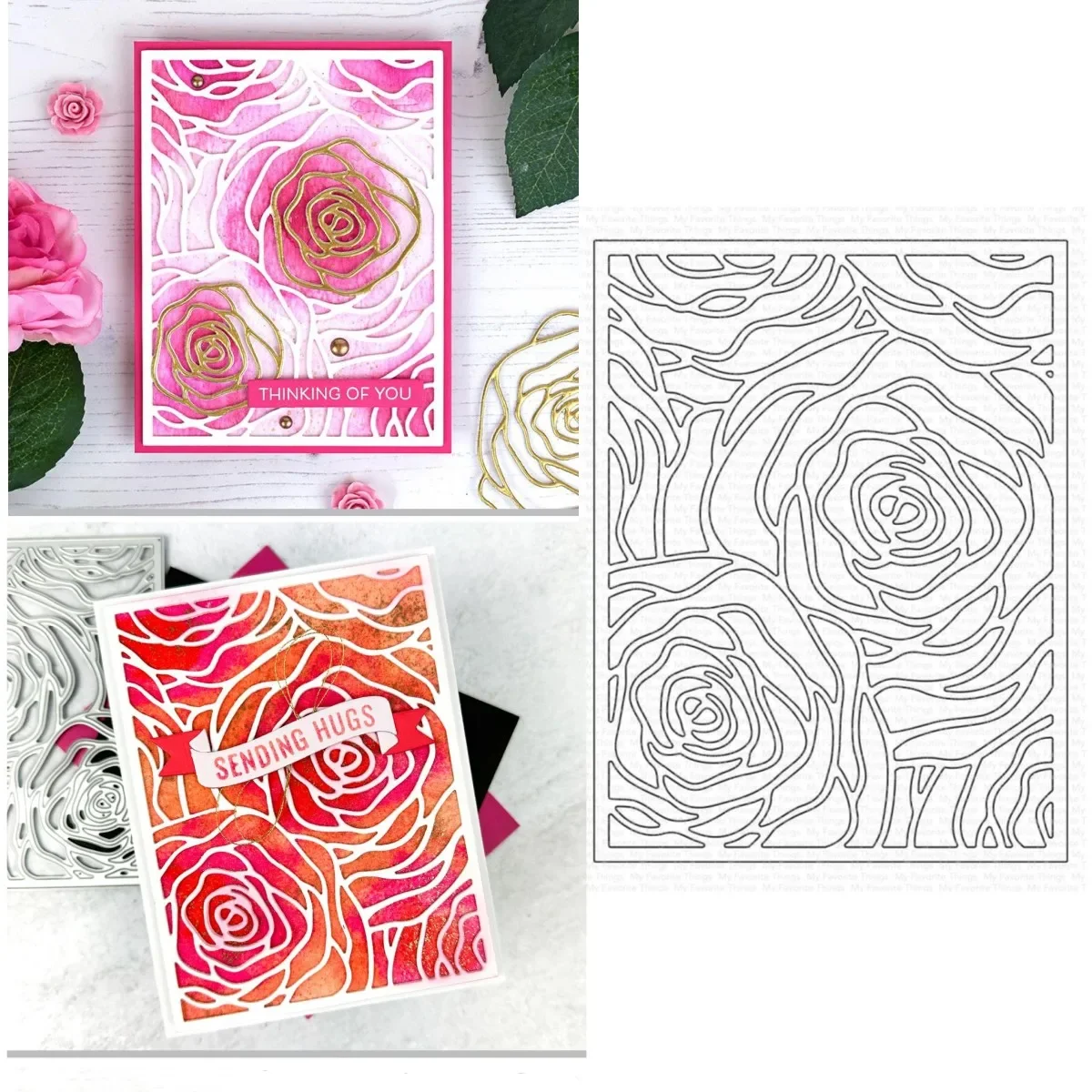 

Roses Flower Metal Cutting Dies DIY Scrapbook Embossed Make Paper Card Album Craft Template Supplies Decoration 2024 Arrivals