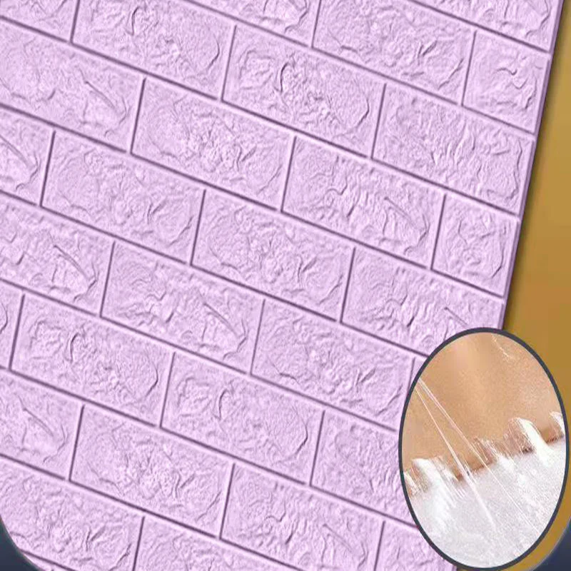 10PCS 3D Imitation Brick Dormitory Decoration Waterproof Wall Paste Self Adhesive Wallpaper Anti Collision Wall Sticker For Room
