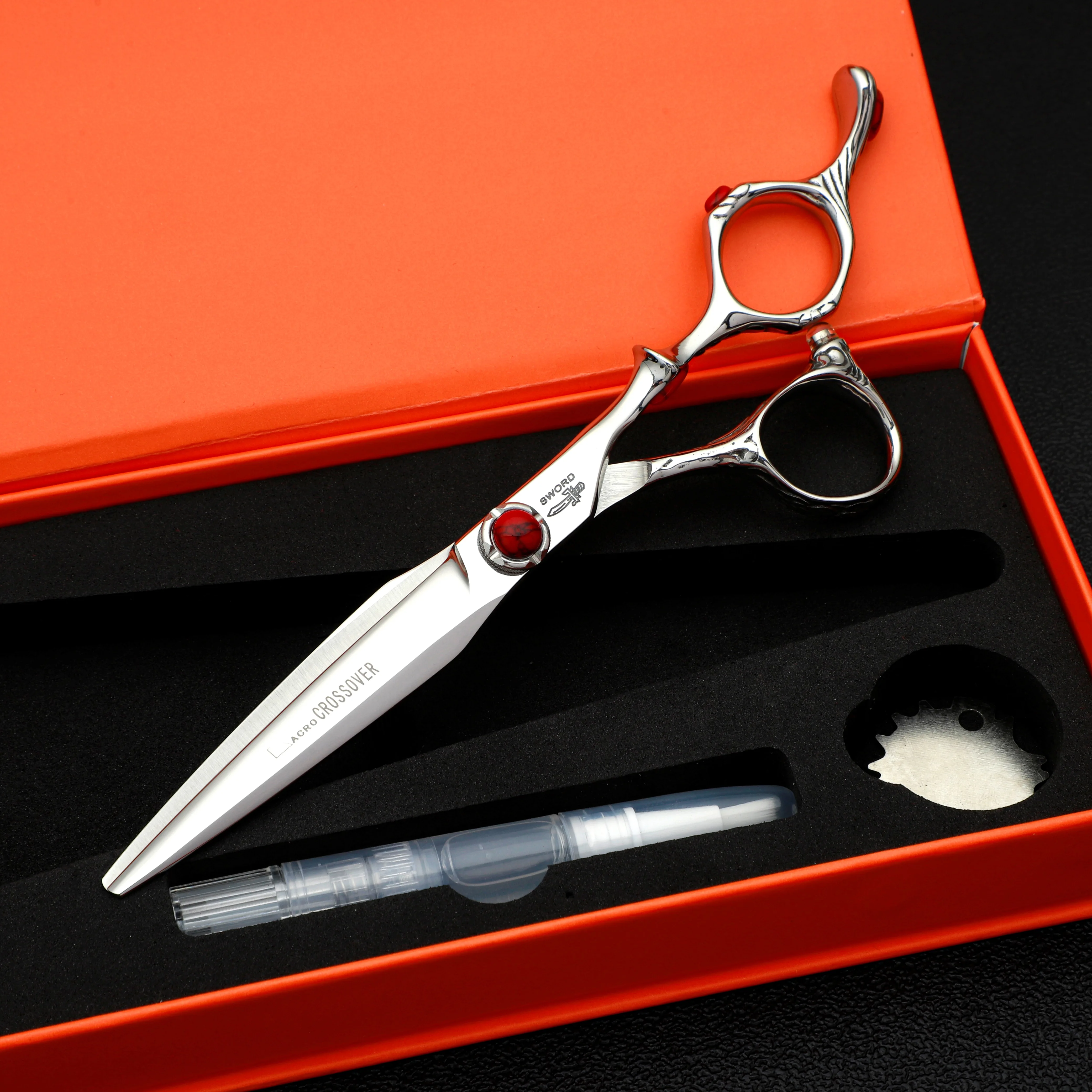 

New models MIZUTANI Gemstone Scissors 5.5-6.0-6.5-7.0 inch VG10 material quality hair scissors suit Professional Barber Scissors