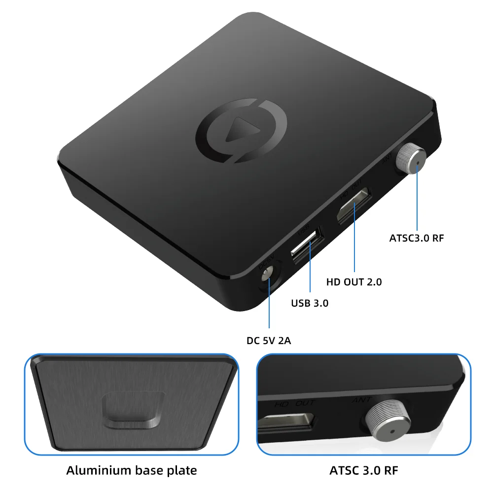 Android 11 tv tuner OEM/ODM decoder tv box FTA android box Built in atsc3.0