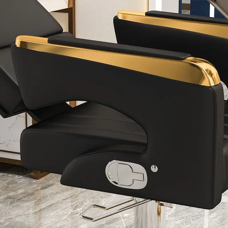 Salon Barber Chair Adjustable Reclining Swivel Haircut Styling Coloring Shaving Makeup Tattoo Professional Chair Furniture