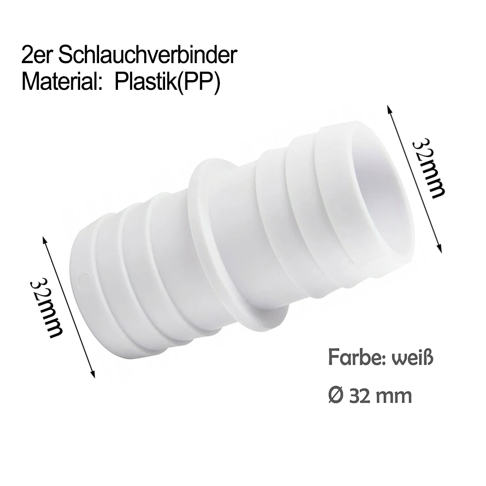 

Hose Adapter For Pool Garden Hose Connector Set Hose Nozzles 2pcs 32mm 3pcs 4pcs For Hoses On Sand Filter Pumps