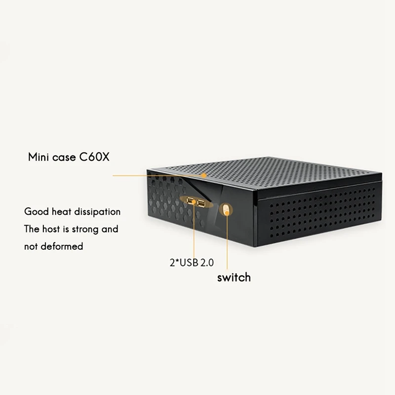 C60X ̴ ǻ ̽,  USB2.0 ITX MATX   ũž HTPC   ̽