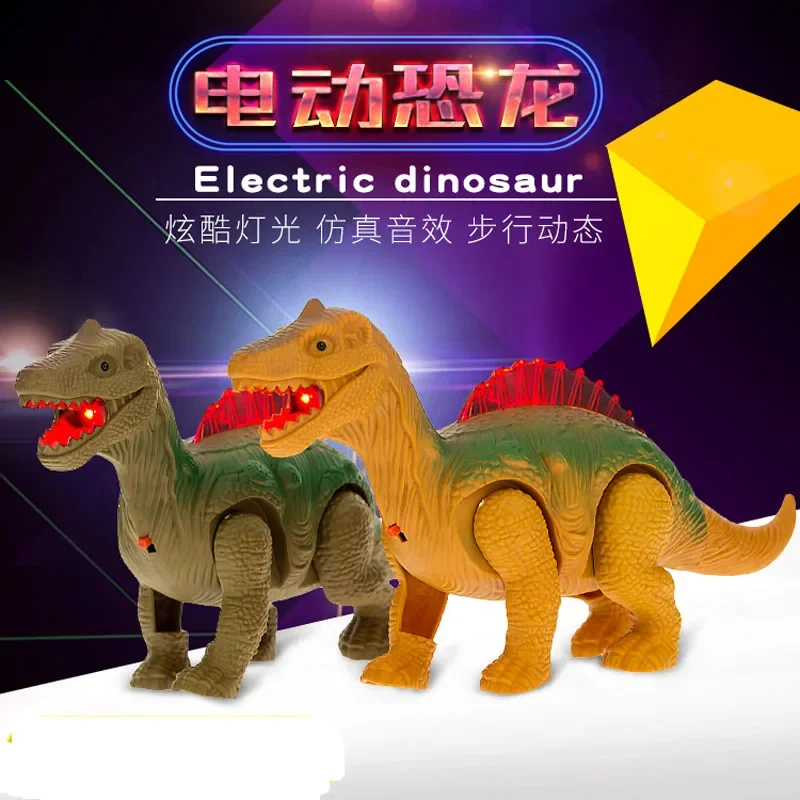 Electric Walking Dinosaur Toys Glowing Dinosaurs with Sound Animals Model  for Kids Children Interactive  Gift 6