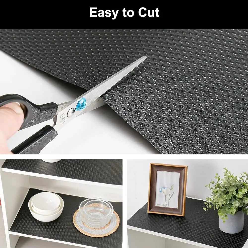 Kitchen Shelf Liner 1PC Non-Slip Waterproof Drawer Mat Washable Oilproof Cabinet Pad Non-Adhesive