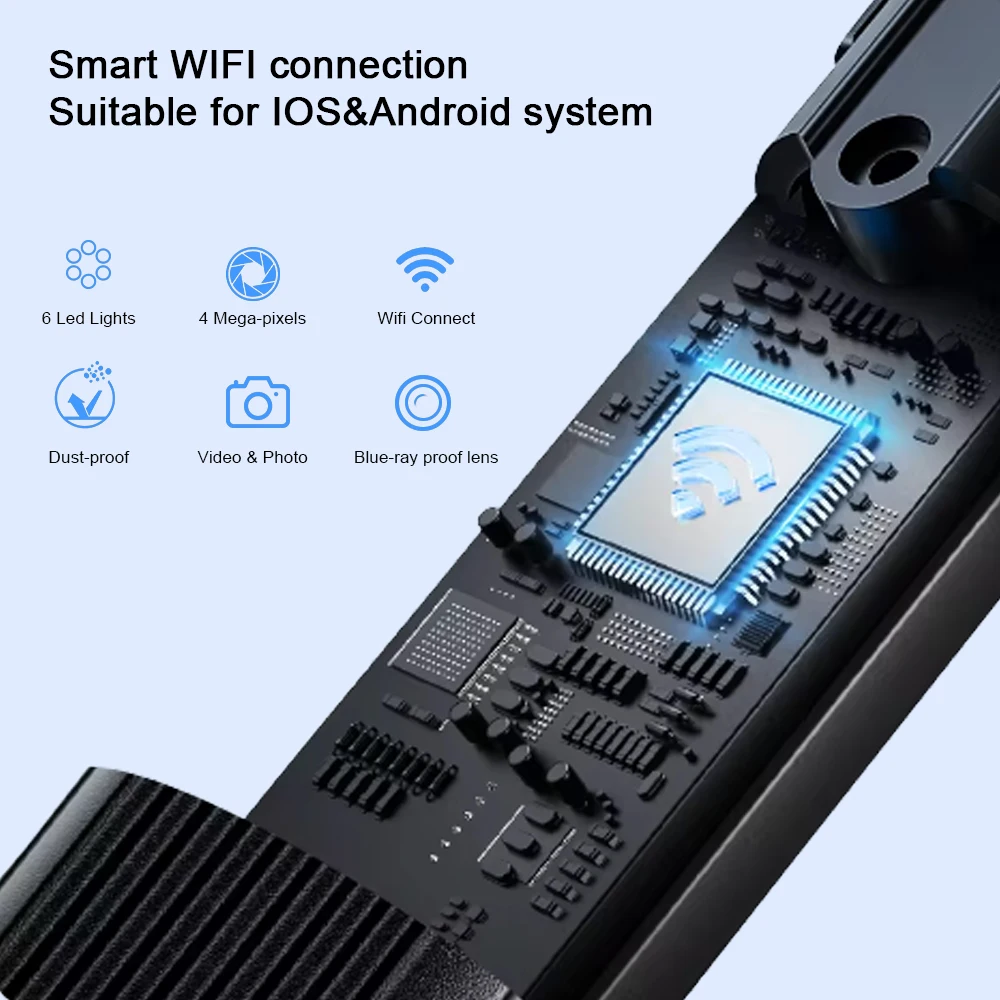 Wireless Ear Cleaner with Camera Earwax Cleaning Ear Wax Removal Tool Picker Endoscope Kit for iphone Android