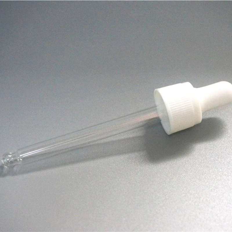 5-100ml 5/10/20pcs Essential Oil Bottles Cap 18/410 White/black Plastic Cover Dropper Lid Glue Head Lid with Glass Dropper Pipe