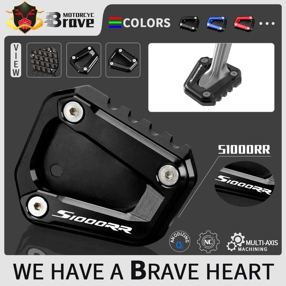 

Motorcycle Accessories Kickstand Foot Side Stand Extension Enlarge Support Pad For BMW S1000RR S 1000 RR S1000 RR 2009-2017 2018