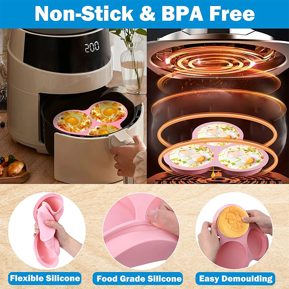 Stampo in Silicone Pancake Pieghevole Antiaderente Senza BPA per Padella e  Forno