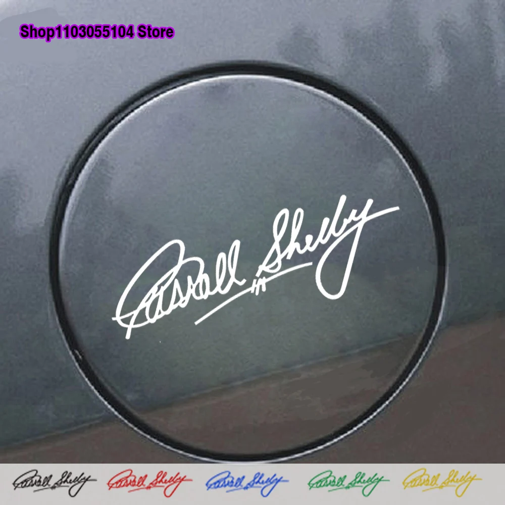 1Pc Carroll Shelby Car Tank Oil Sticker Per Ford Mustang
