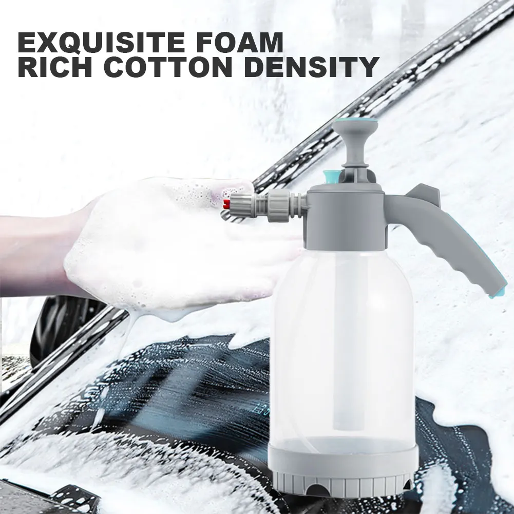 Foam Sprayer 3 Nozzle 1.5 2L Car Wash Foam Watering Can Car Wash Sponge Wash  Towel 30X40CM Drying Cloth Hand Pump Spray Bottle - AliExpress