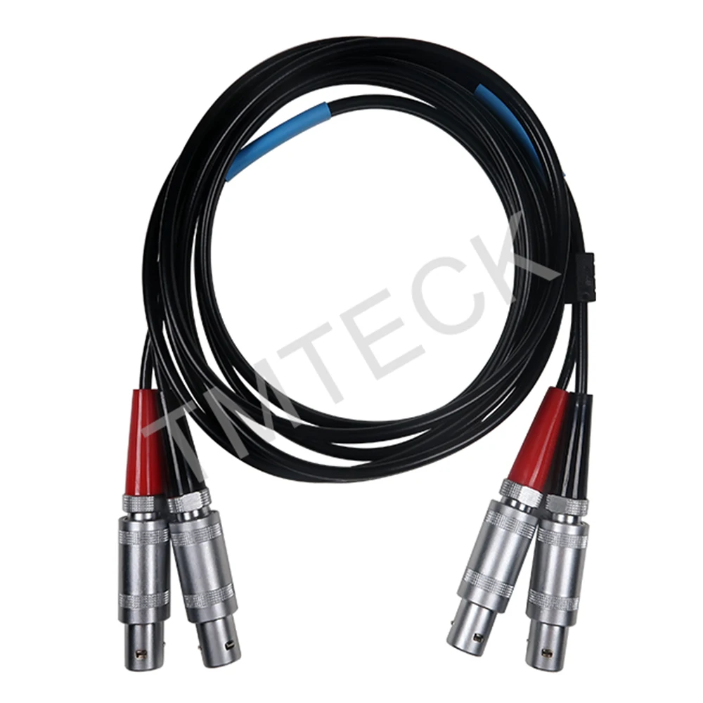 Cable for flaw detector, compatible with style Dual LEMO 1 to LEMO 1 / Krautkramer cable