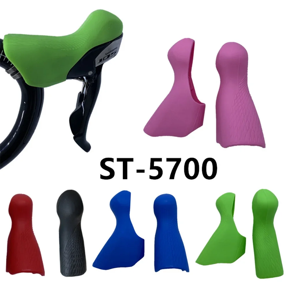 Bike Brake Lever Hood For Shimano St-5700 105 Gear Shift Lever Cover Silicone Road Bike Shifter Gear Shift Cover 2pcs bicycle shift lever motorcycle shift lever cover