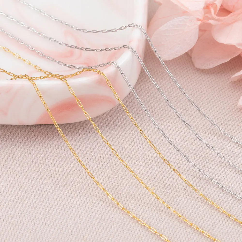 10 Meter 2 Meter 0,8 mm ultrafeine Edelstahlkette für DIY-Armband, Halskette, Körperkette, Schmuckherstellung – Detail 10