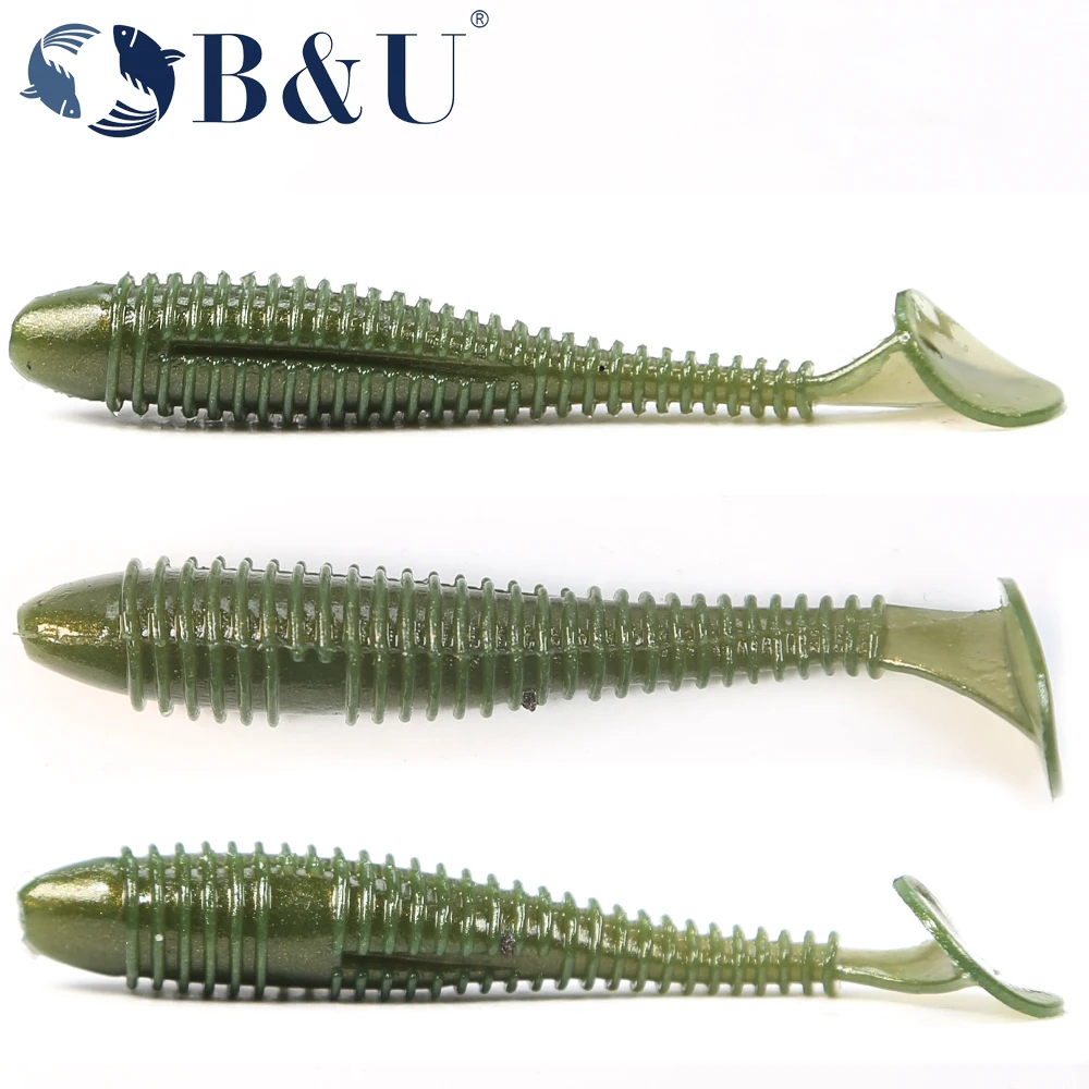 B&U Fat Impact Ring Shad Soft Lure - Premium Swimbait Jigging Bait