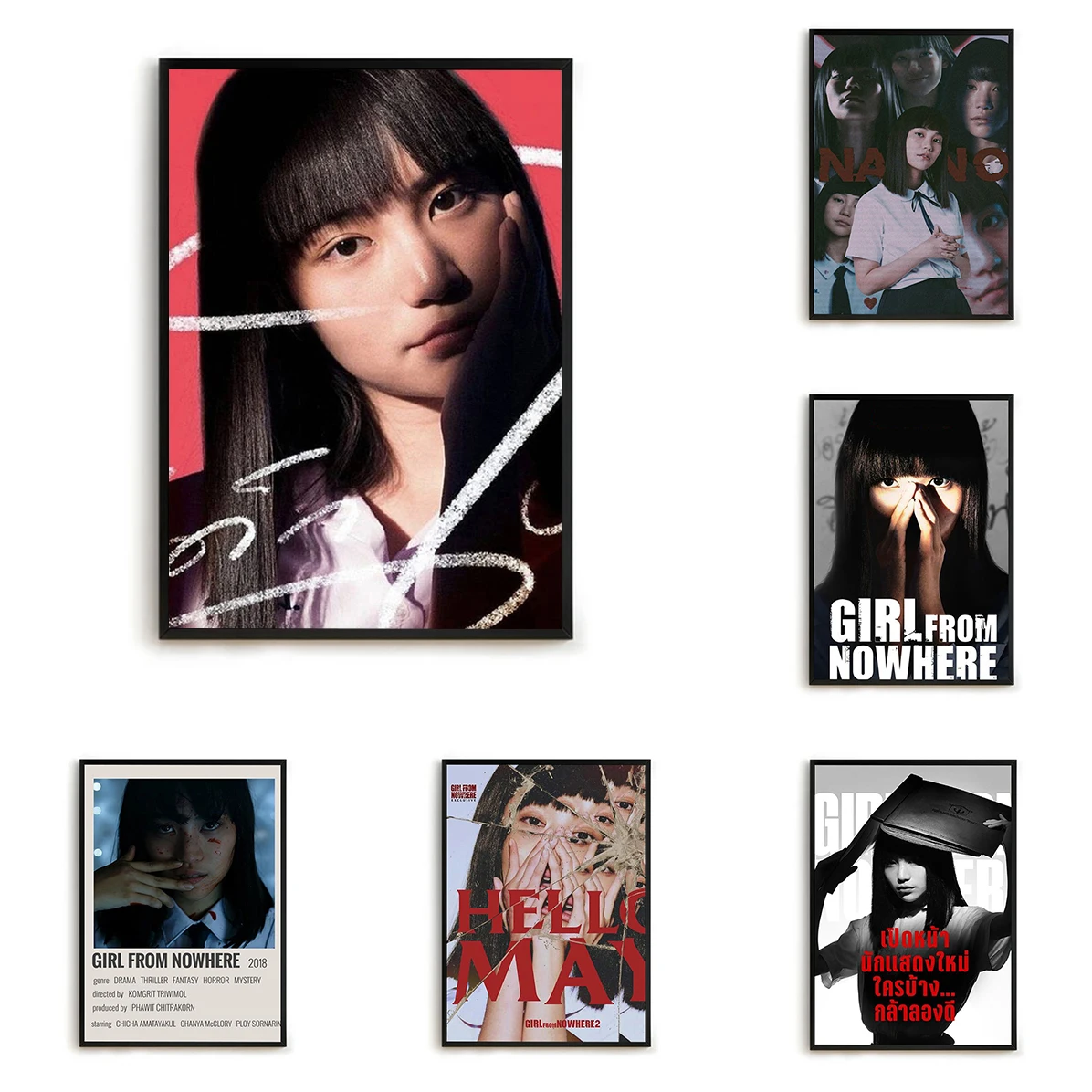 

Girl From Nowhere Home Decor Posters Aesthetic Room Decoration Decorative Paintings Picture on the Wall Canvas Poster Pictures