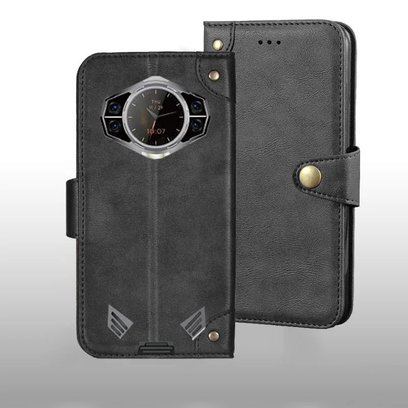 Leather Retro Metal Buckle Phone Case - Stylish Protective Cover and Accessory