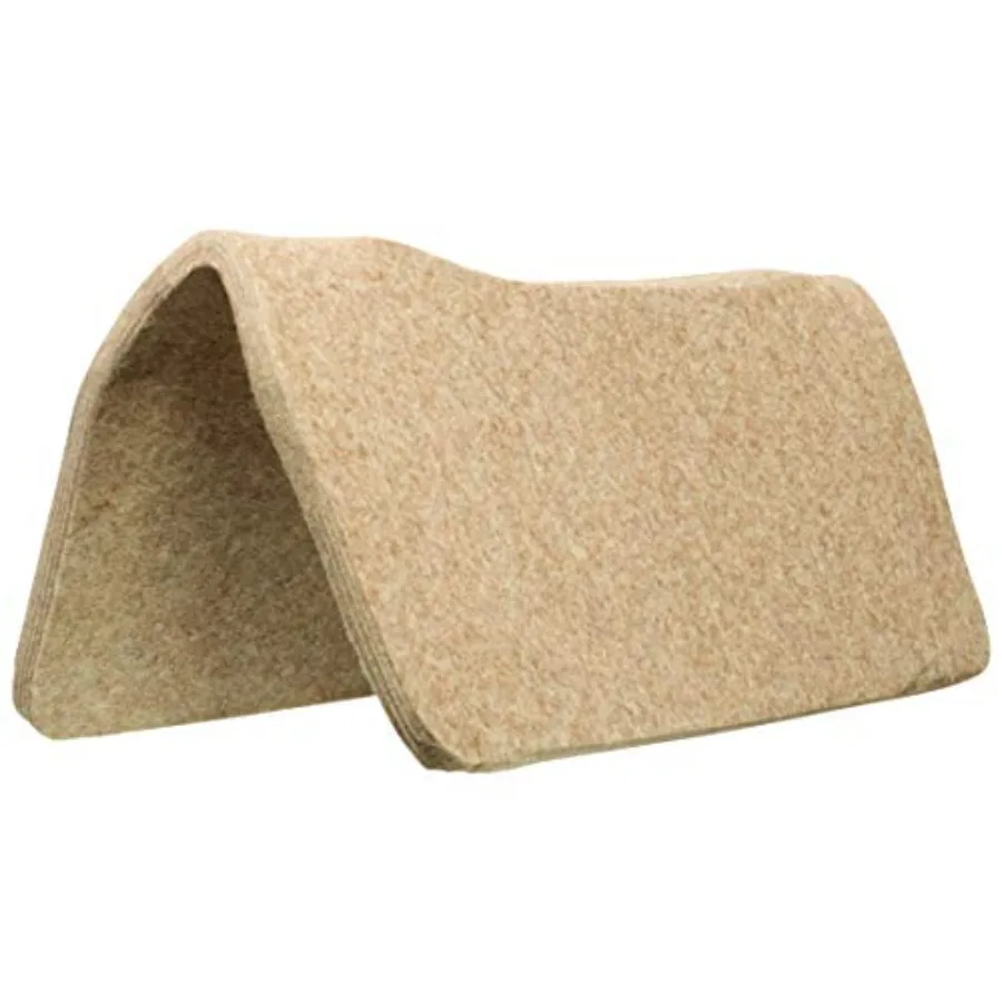 Weaver Equine 30" x 30" Contoured Wool Blend Felt Horse Saddle Pad Liner Shock Absorbing Western Saddle Pad Protection Durable