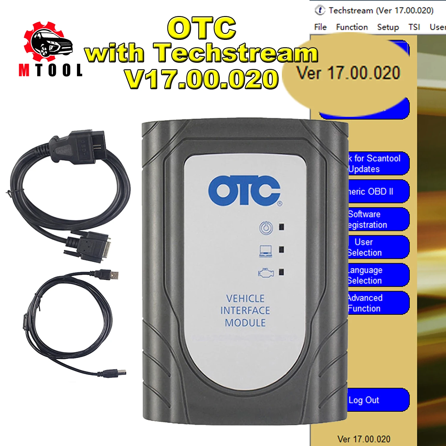 Сканер GTS OTC TIS3 для Toyota Global Techstream V17.00.020 до февраля 2022 года автомобильный