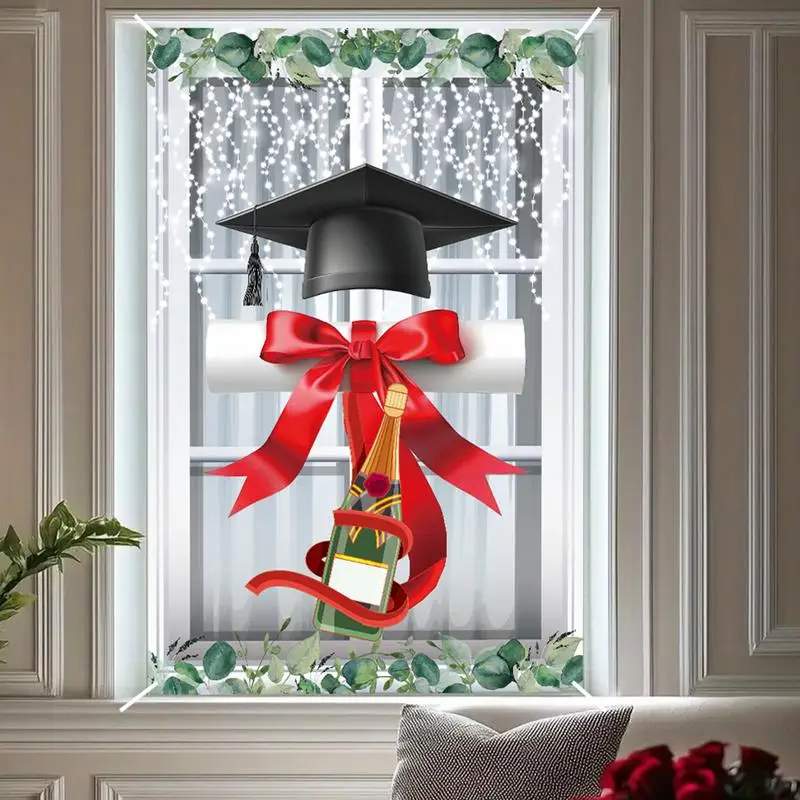 Graduation Door Banner Graduation Season Photo Backdrop 32x48 Inch Congrats Grad Graduation Backdrop Home Party Decorations