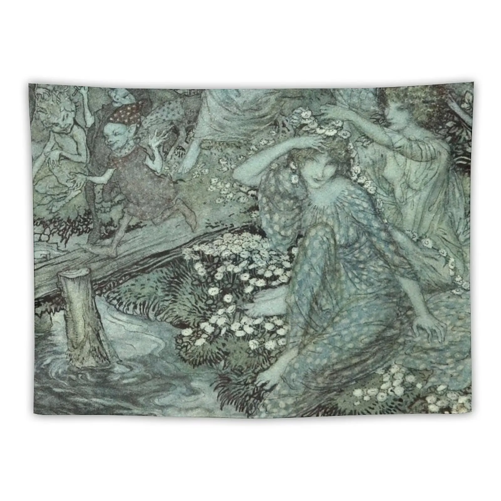 

Arthur Rackham- Wood Nymphs Tapestry Decor For Room Wall Decoration Items