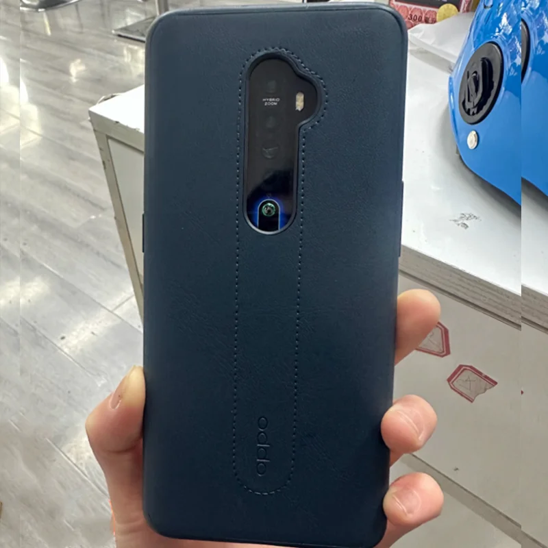 Original Case For OPPO Reno 2 official Slim Soft Leather+tpu Back Case Shockproof Rubber Skin Cover Protector Without retail box 2