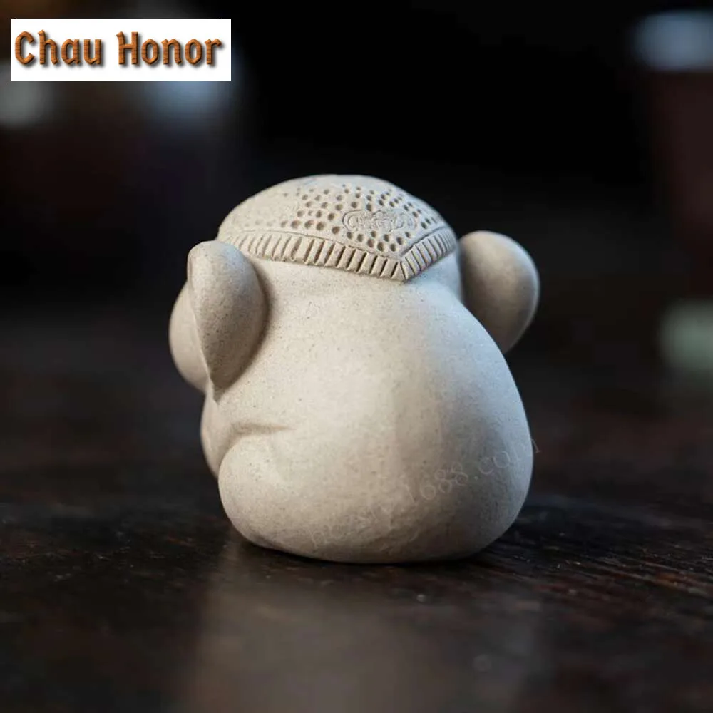 Yixing Boutique Purple Clay Balance Elephant Tea Pet Figurine Home Ornaments Handcraft Sculpture Tea Ceremony Decoration Teaware